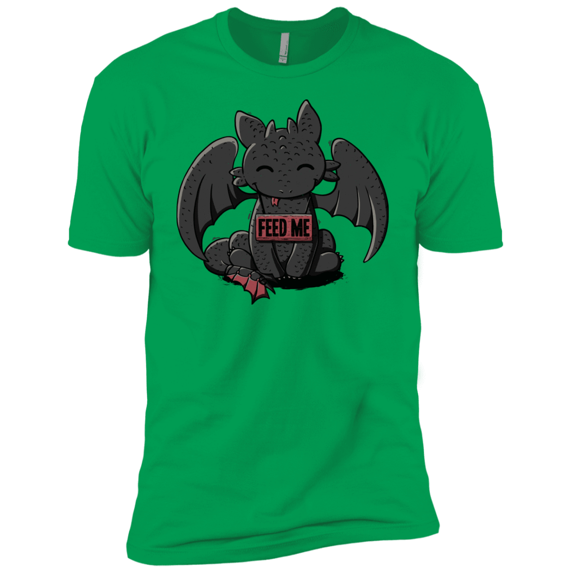T-Shirts Kelly Green / YXS Toothless Feed Me Boys Premium T-Shirt