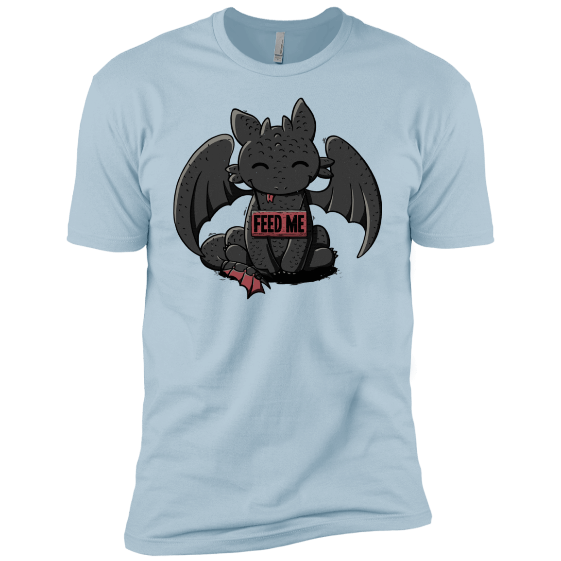 T-Shirts Light Blue / YXS Toothless Feed Me Boys Premium T-Shirt