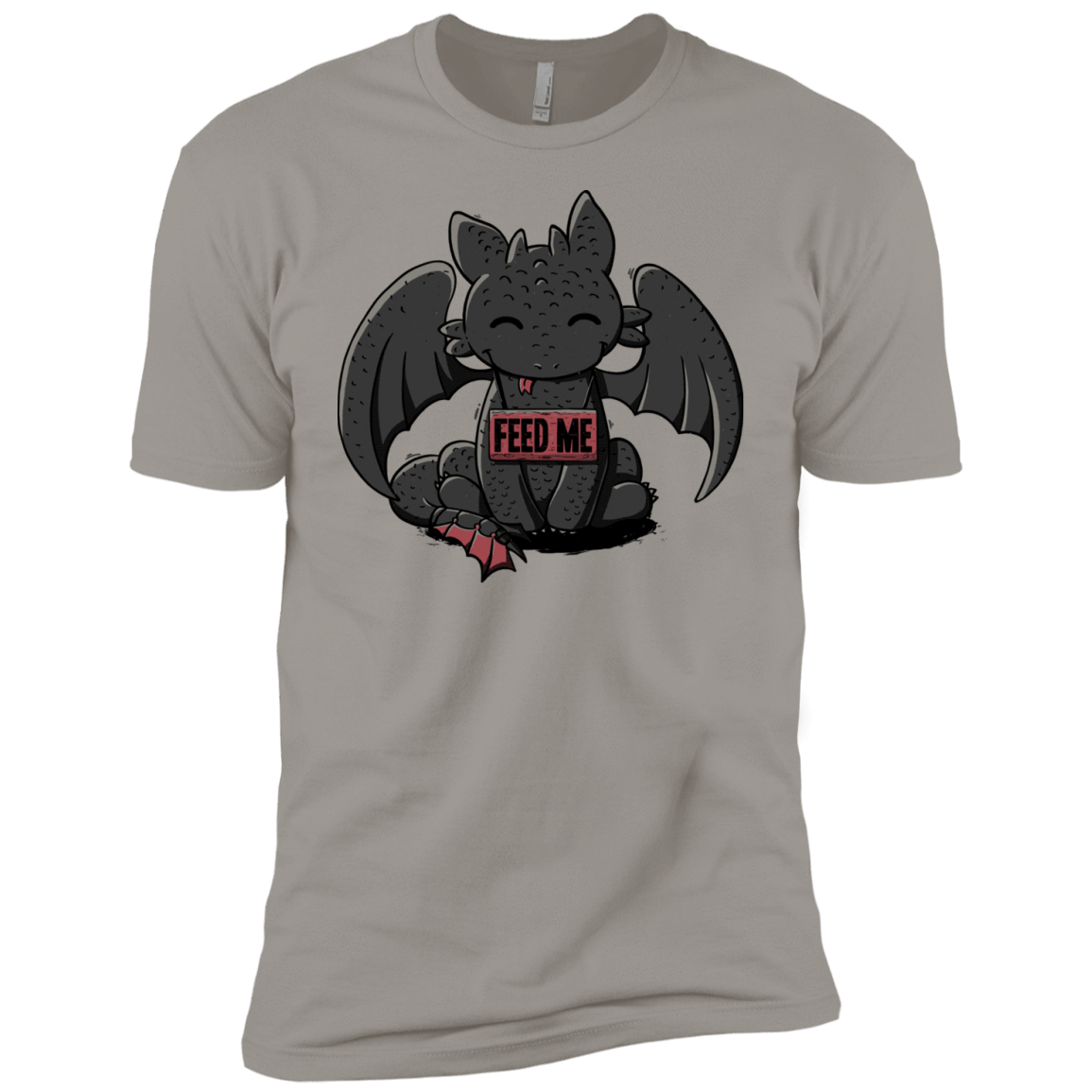 T-Shirts Light Grey / YXS Toothless Feed Me Boys Premium T-Shirt