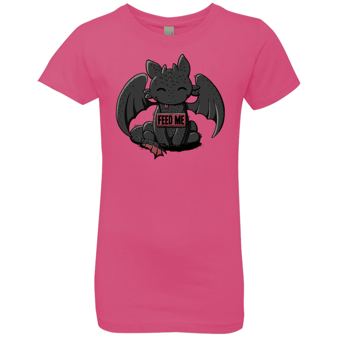 T-Shirts Hot Pink / YXS Toothless Feed Me Girls Premium T-Shirt