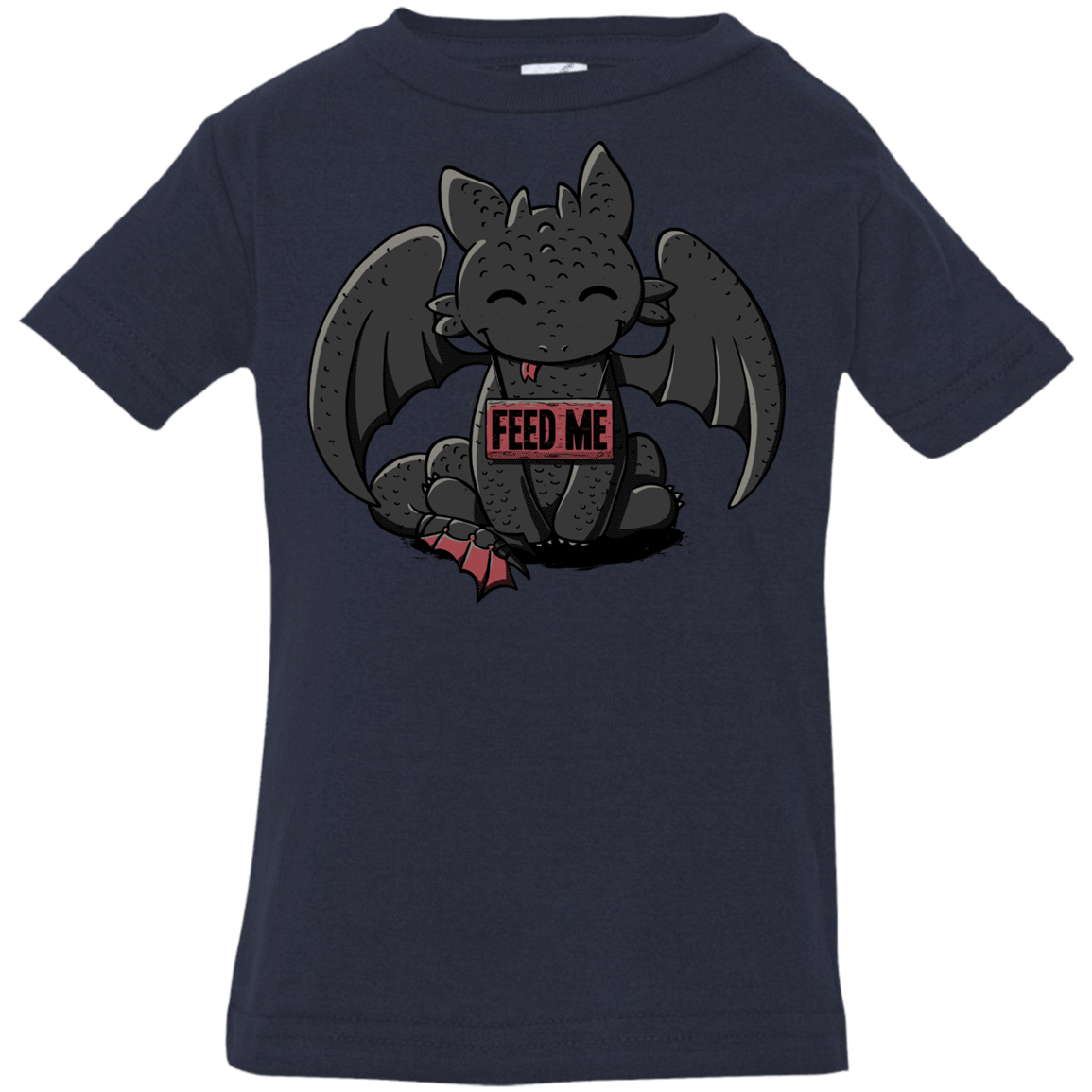 T-Shirts Navy / 6 Months Toothless Feed Me Infant Premium T-Shirt