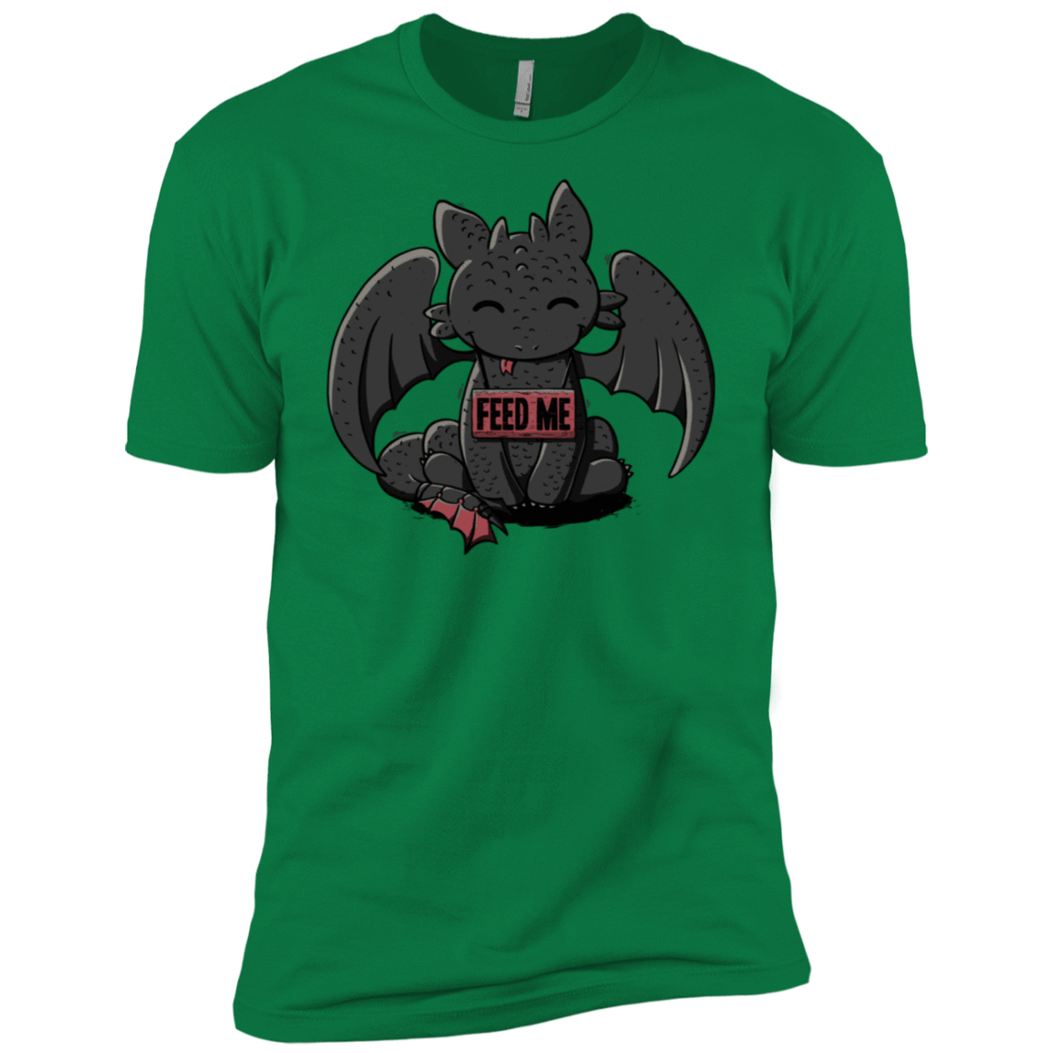 T-Shirts Kelly Green / X-Small Toothless Feed Me Men's Premium T-Shirt