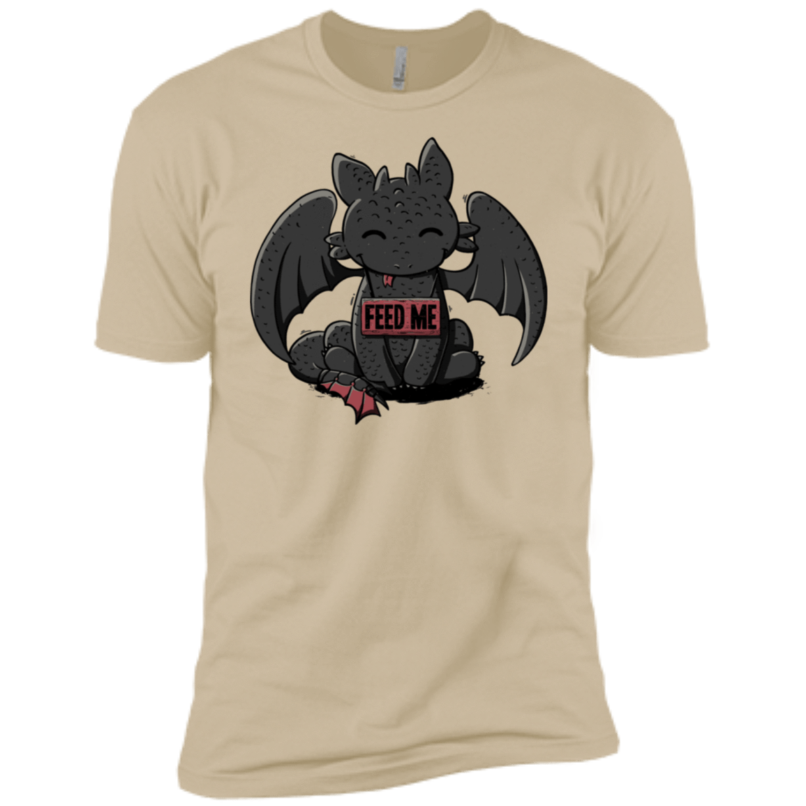 T-Shirts Sand / X-Small Toothless Feed Me Men's Premium T-Shirt