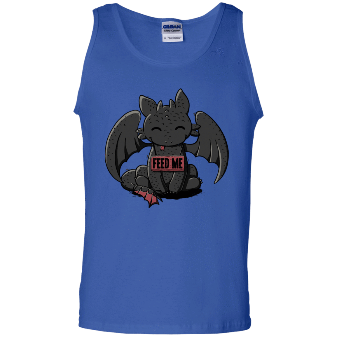 T-Shirts Royal / S Toothless Feed Me Men's Tank Top