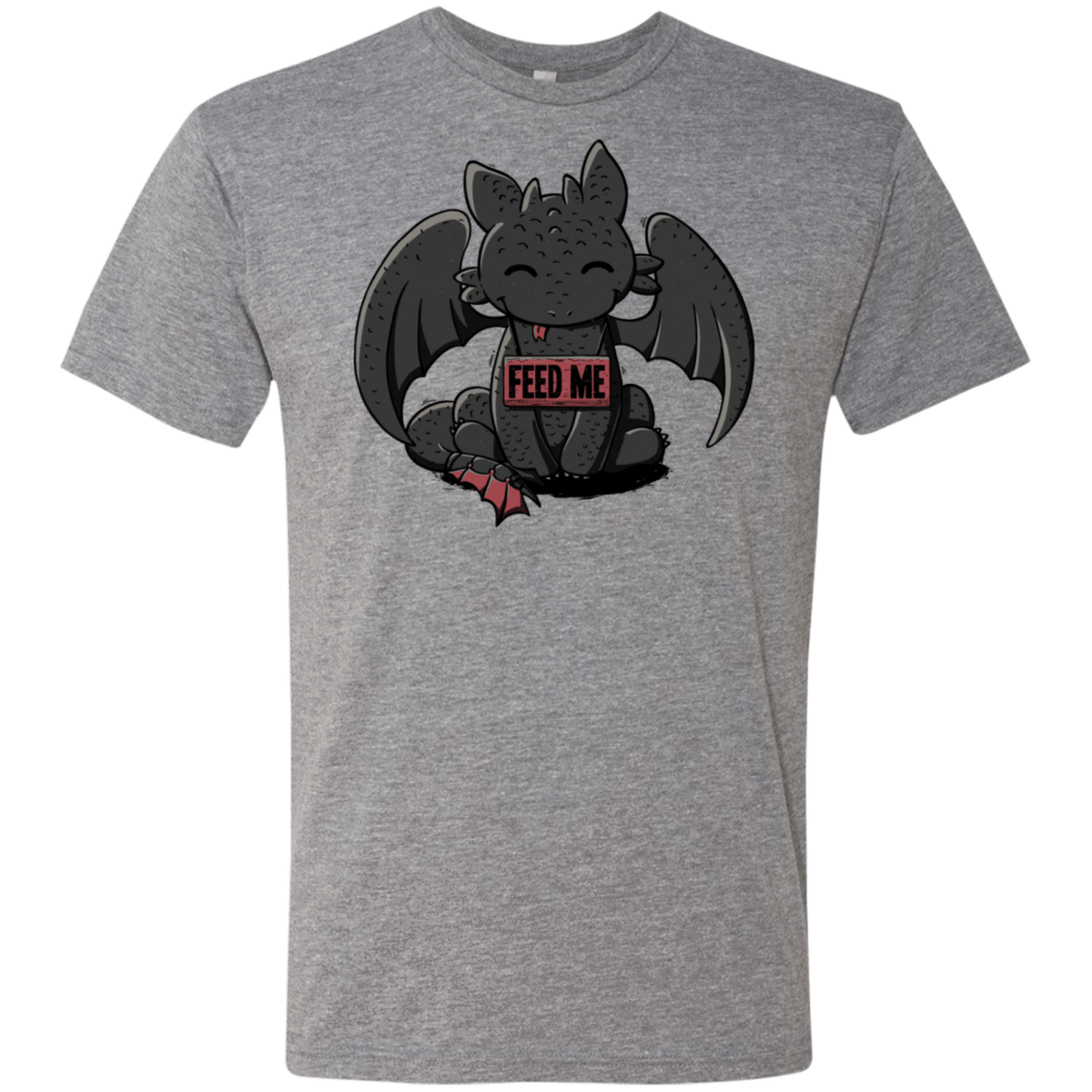 T-Shirts Premium Heather / S Toothless Feed Me Men's Triblend T-Shirt