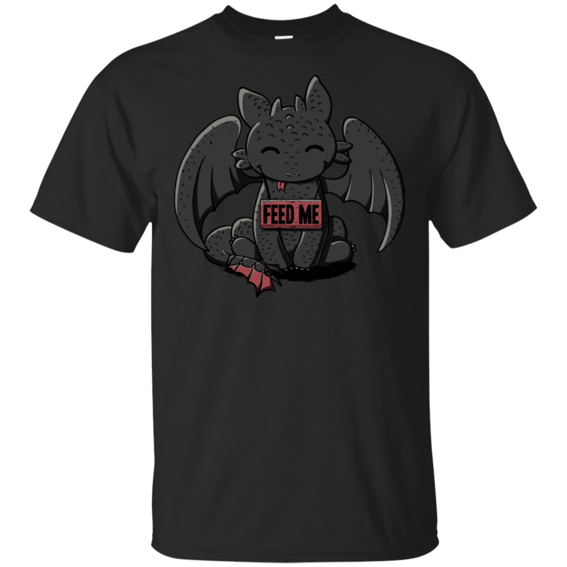 T-Shirts Black / S Toothless Feed Me T-Shirt