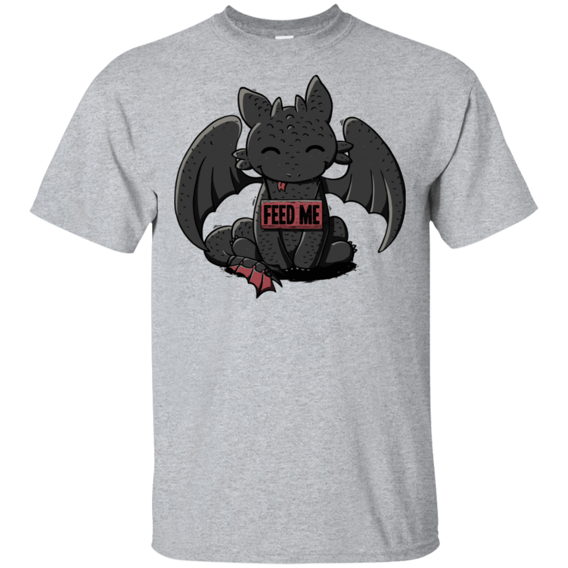 T-Shirts Sport Grey / S Toothless Feed Me T-Shirt