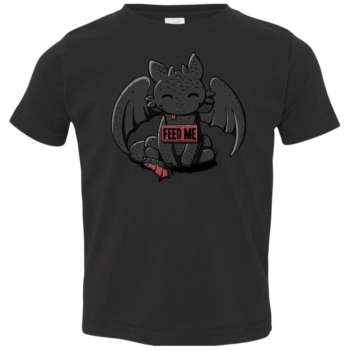 T-Shirts Black / 2T Toothless Feed Me Toddler Premium T-Shirt