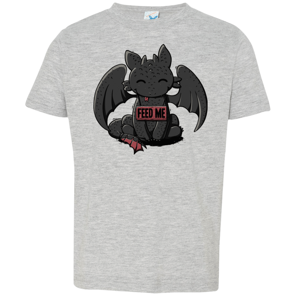T-Shirts Heather Grey / 2T Toothless Feed Me Toddler Premium T-Shirt