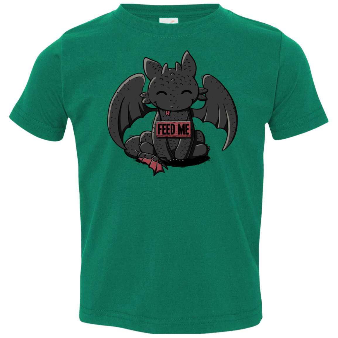 T-Shirts Kelly / 2T Toothless Feed Me Toddler Premium T-Shirt