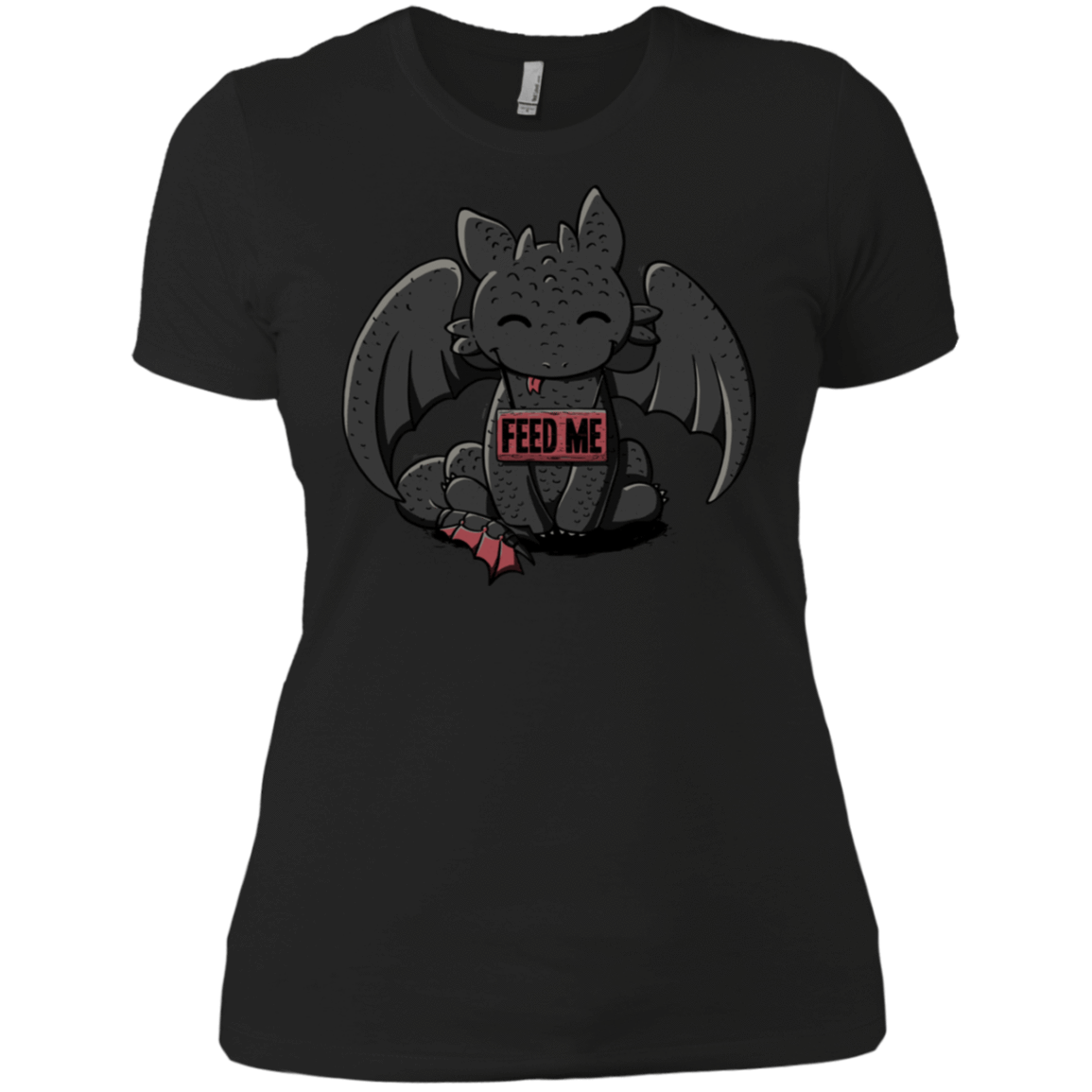 T-Shirts Black / X-Small Toothless Feed Me Women's Premium T-Shirt