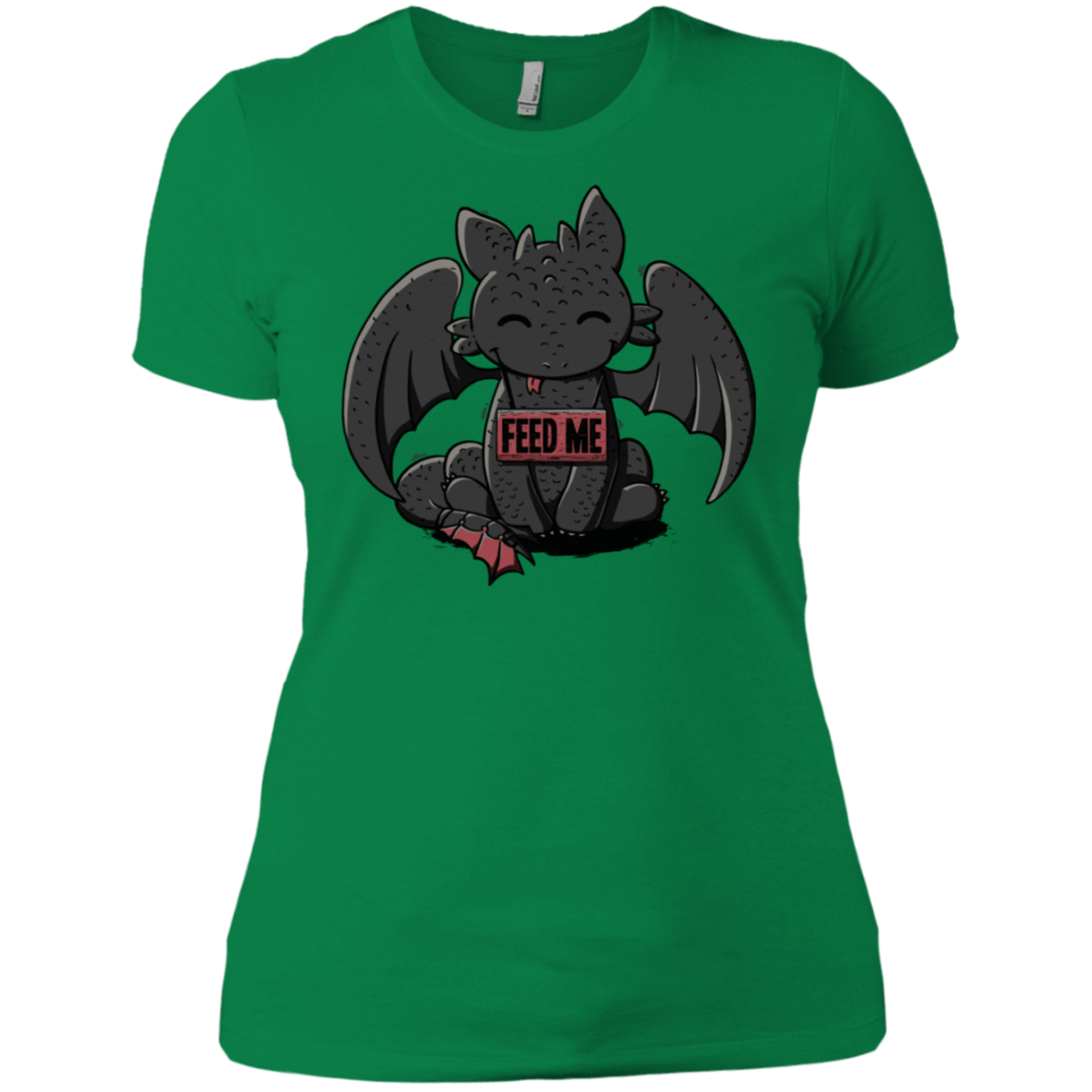 T-Shirts Kelly Green / X-Small Toothless Feed Me Women's Premium T-Shirt