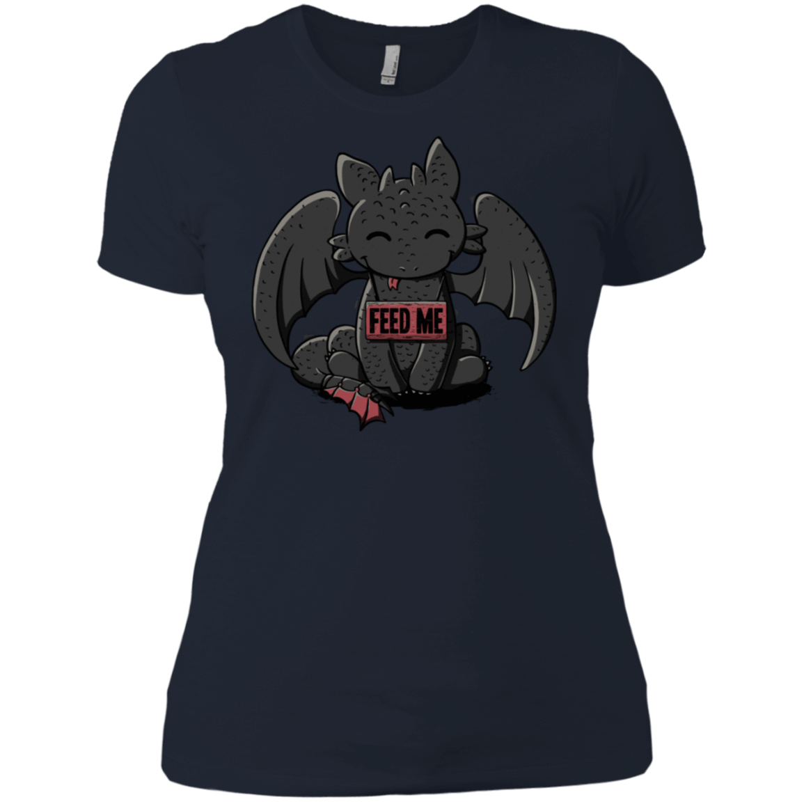 T-Shirts Midnight Navy / X-Small Toothless Feed Me Women's Premium T-Shirt