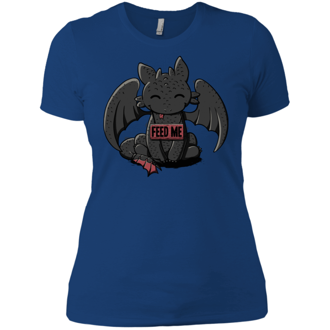 T-Shirts Royal / X-Small Toothless Feed Me Women's Premium T-Shirt