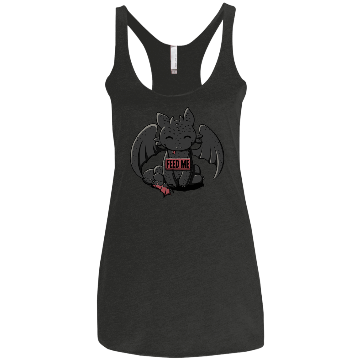 T-Shirts Vintage Black / X-Small Toothless Feed Me Women's Triblend Racerback Tank