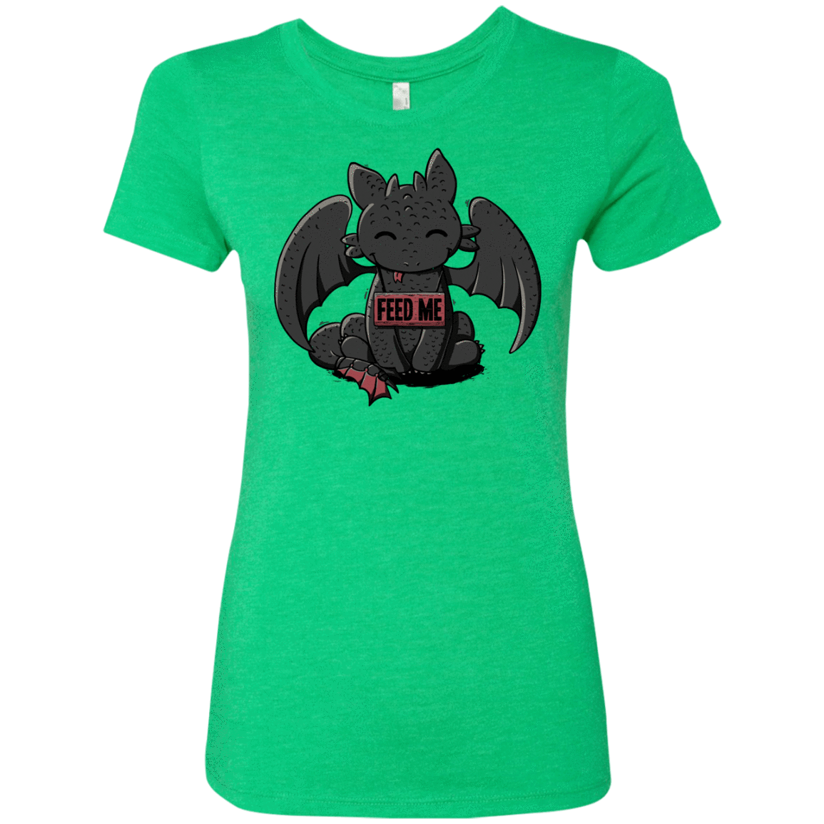 T-Shirts Envy / S Toothless Feed Me Women's Triblend T-Shirt