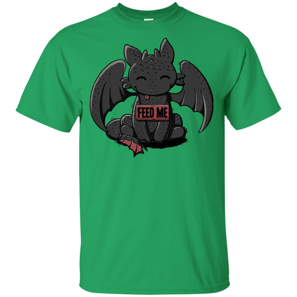 T-Shirts Irish Green / YXS Toothless Feed Me Youth T-Shirt