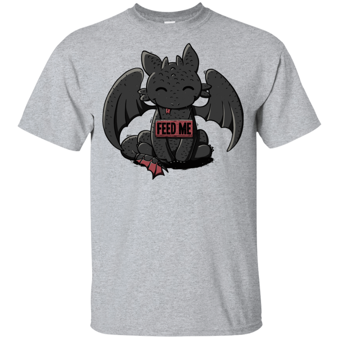 T-Shirts Sport Grey / YXS Toothless Feed Me Youth T-Shirt