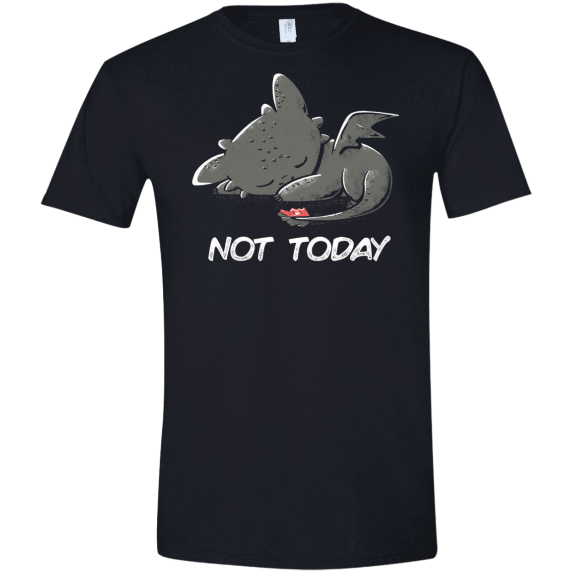T-Shirts Black / X-Small Toothless Not Today Men's Semi-Fitted Softstyle