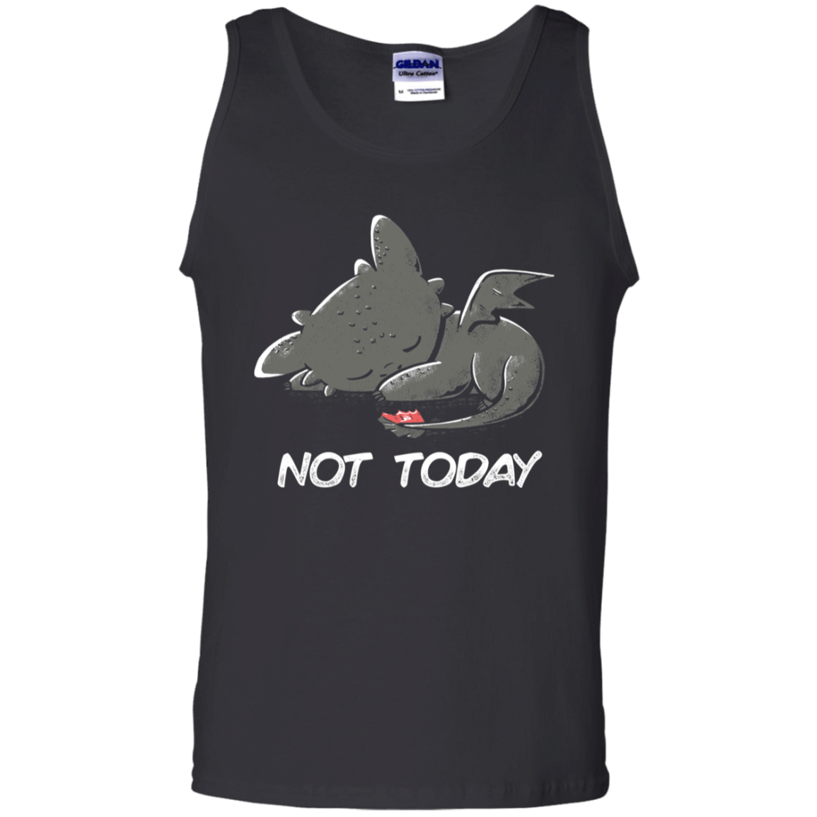 T-Shirts Black / S Toothless Not Today Men's Tank Top