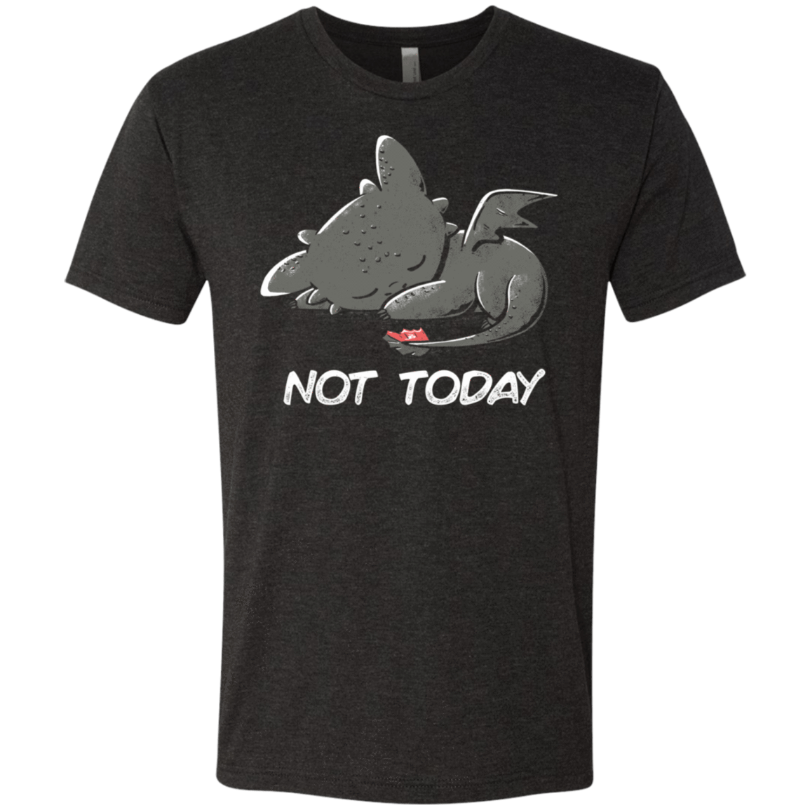 T-Shirts Vintage Black / S Toothless Not Today Men's Triblend T-Shirt