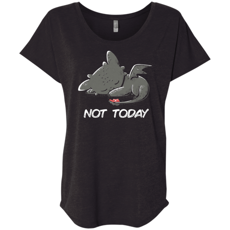 T-Shirts Vintage Black / X-Small Toothless Not Today Triblend Dolman Sleeve
