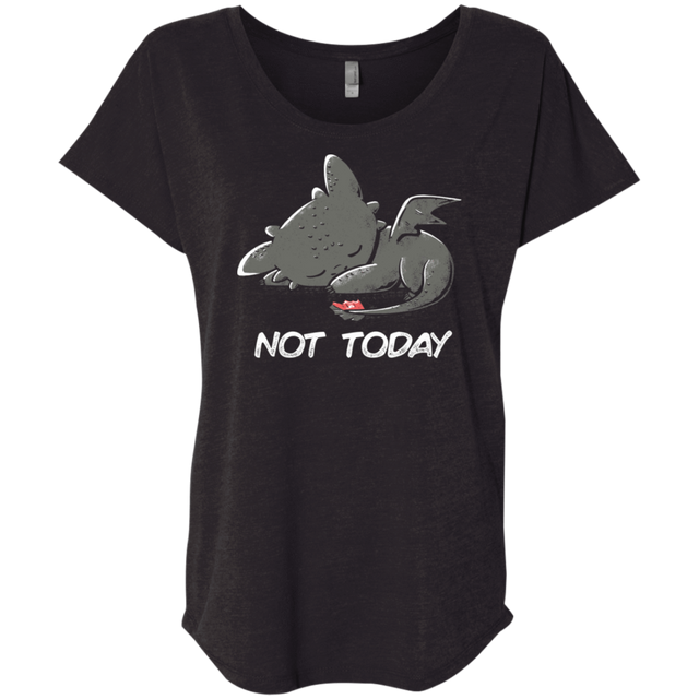 T-Shirts Vintage Black / X-Small Toothless Not Today Triblend Dolman Sleeve