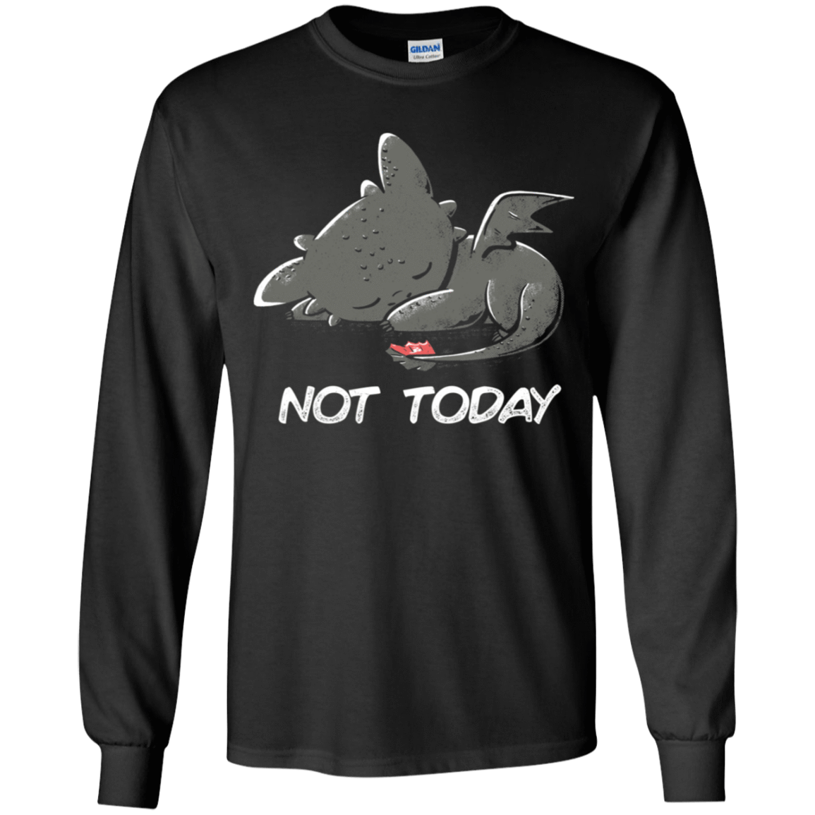 T-Shirts Black / YS Toothless Not Today Youth Long Sleeve T-Shirt