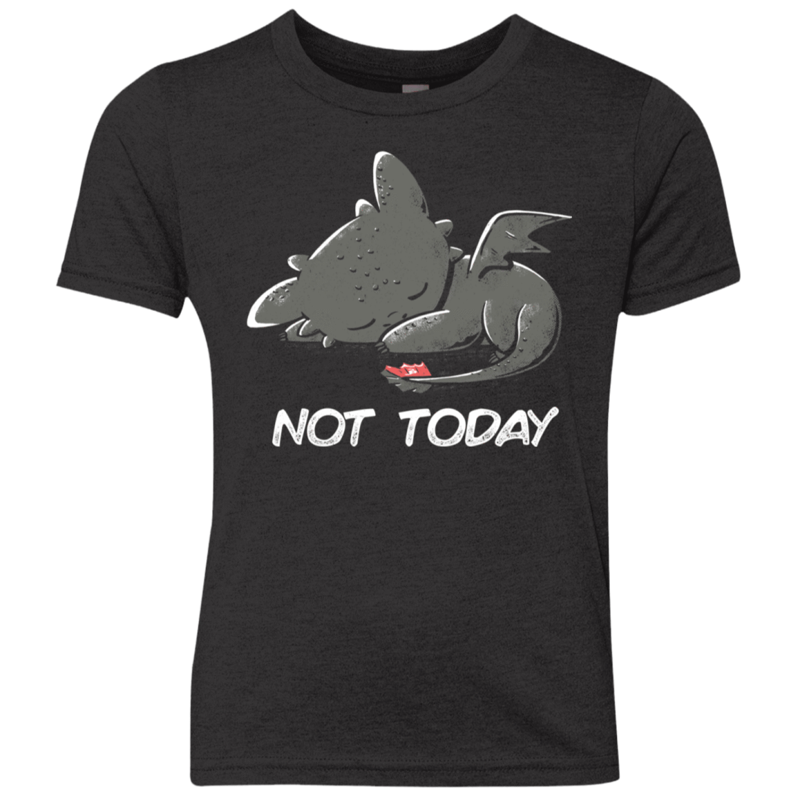 T-Shirts Vintage Black / YXS Toothless Not Today Youth Triblend T-Shirt