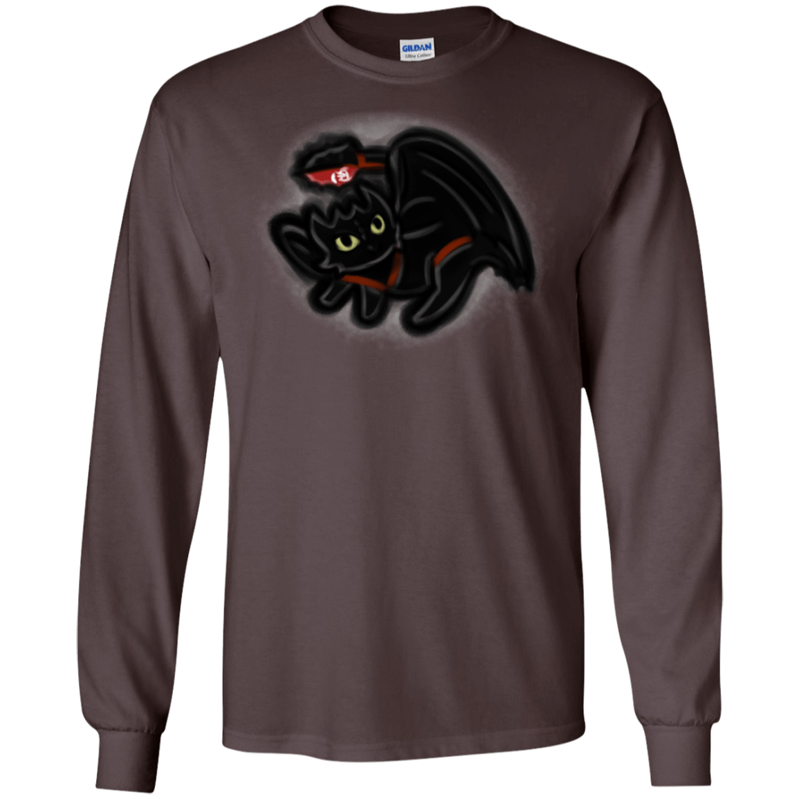 T-Shirts Dark Chocolate / S Toothless Simba Men's Long Sleeve T-Shirt