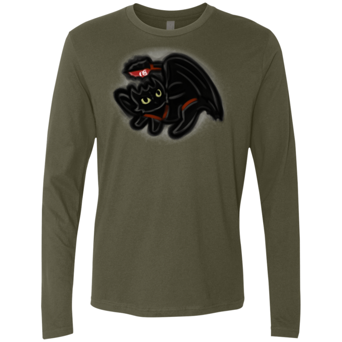 T-Shirts Military Green / S Toothless Simba Men's Premium Long Sleeve