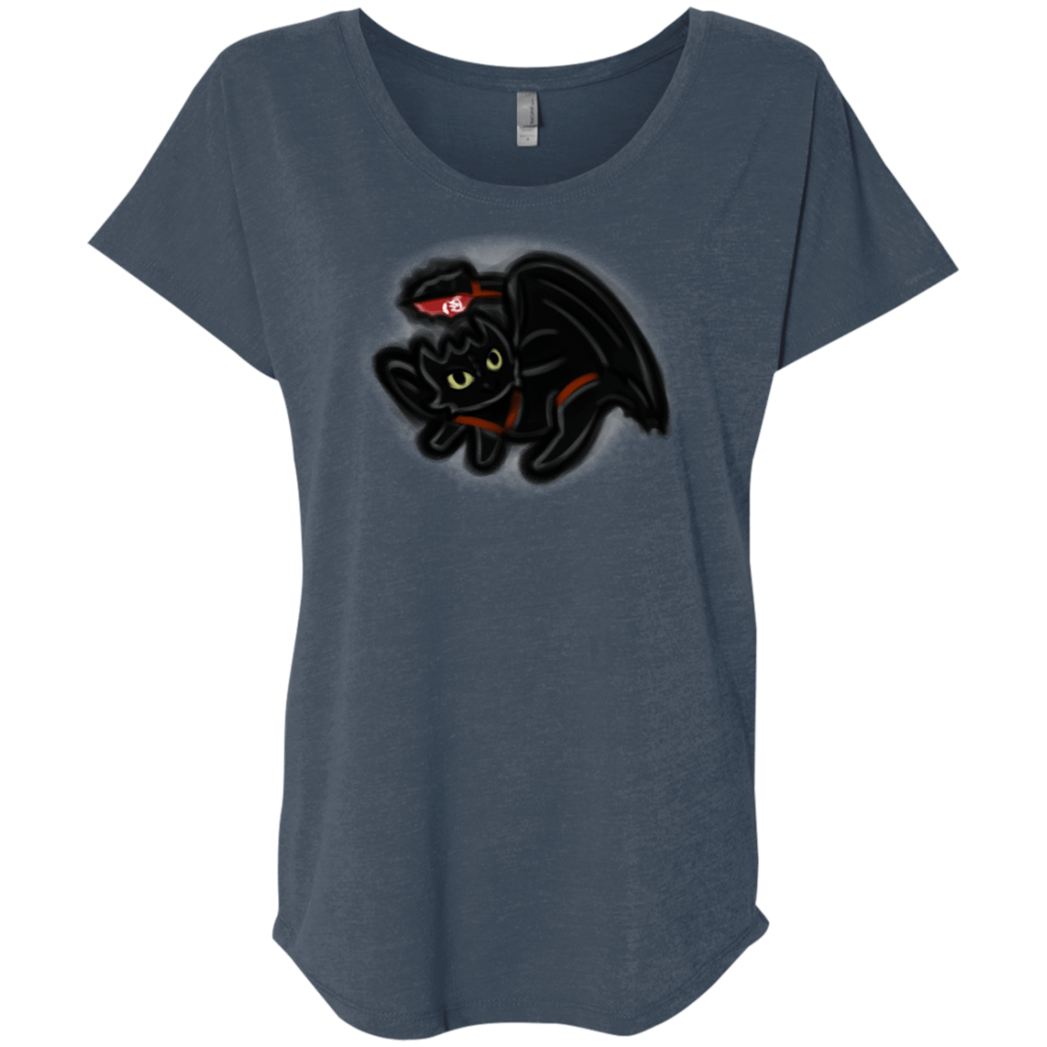 T-Shirts Indigo / X-Small Toothless Simba Triblend Dolman Sleeve