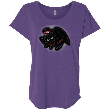 T-Shirts Purple Rush / X-Small Toothless Simba Triblend Dolman Sleeve