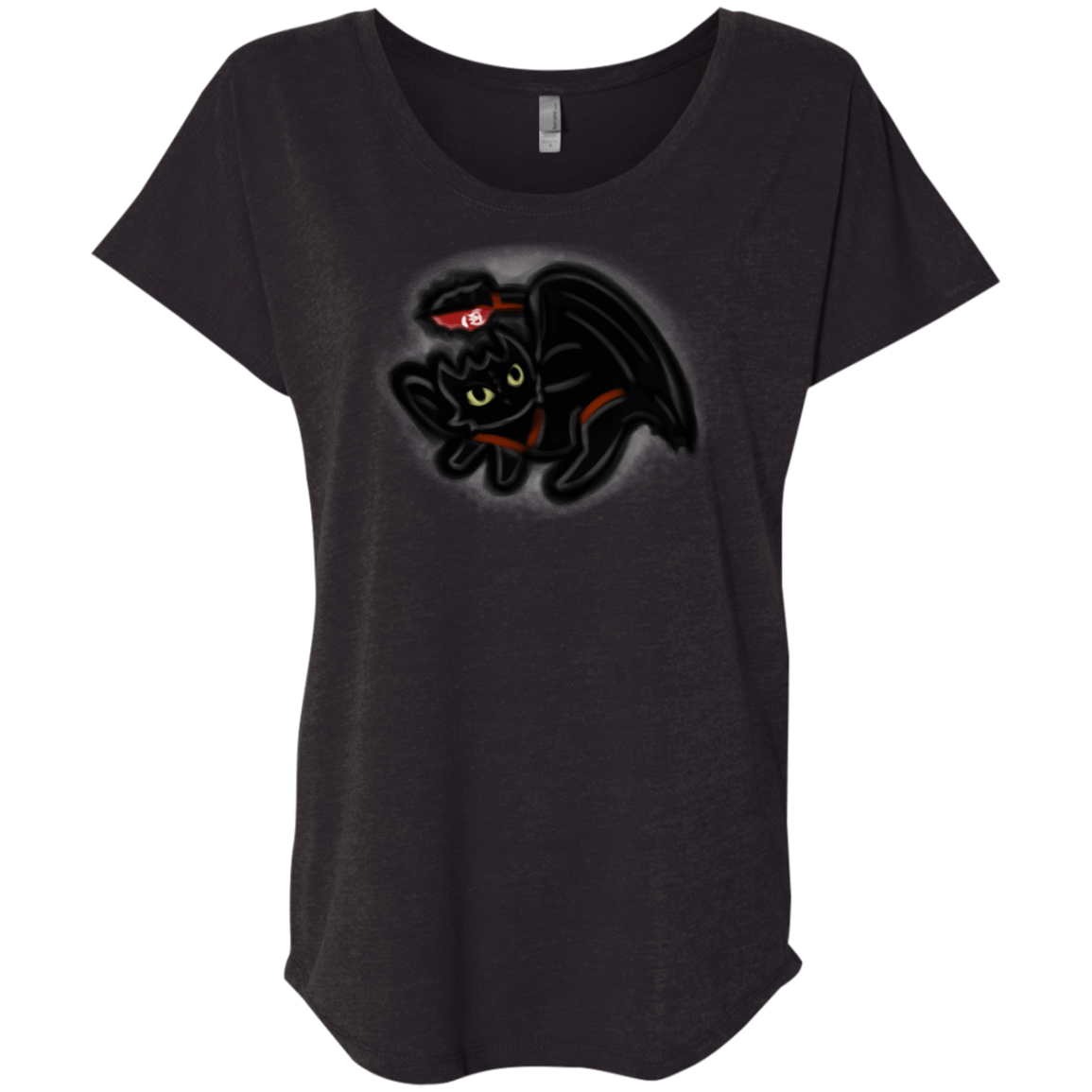T-Shirts Vintage Black / X-Small Toothless Simba Triblend Dolman Sleeve