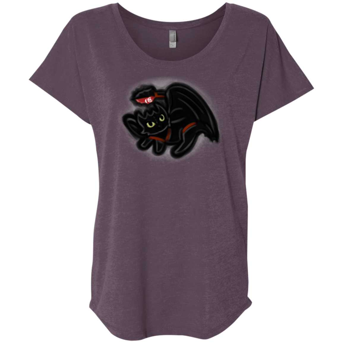 T-Shirts Vintage Purple / X-Small Toothless Simba Triblend Dolman Sleeve