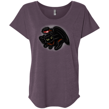 T-Shirts Vintage Purple / X-Small Toothless Simba Triblend Dolman Sleeve