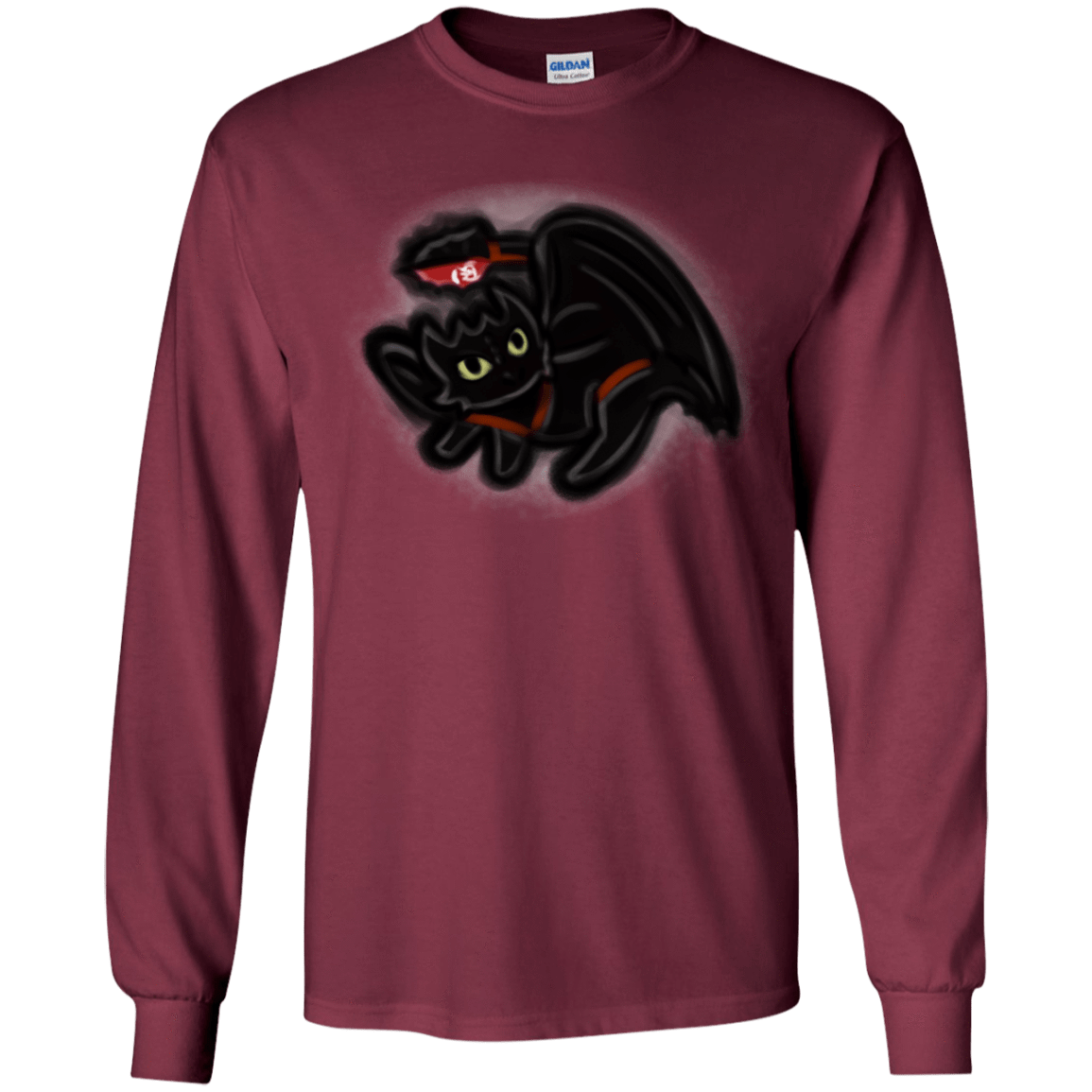T-Shirts Maroon / YS Toothless Simba Youth Long Sleeve T-Shirt