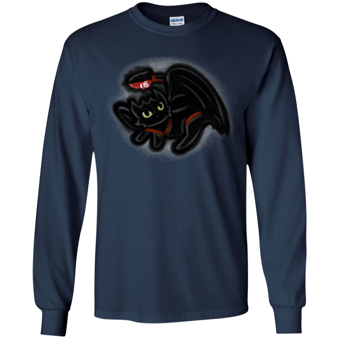 T-Shirts Navy / YS Toothless Simba Youth Long Sleeve T-Shirt