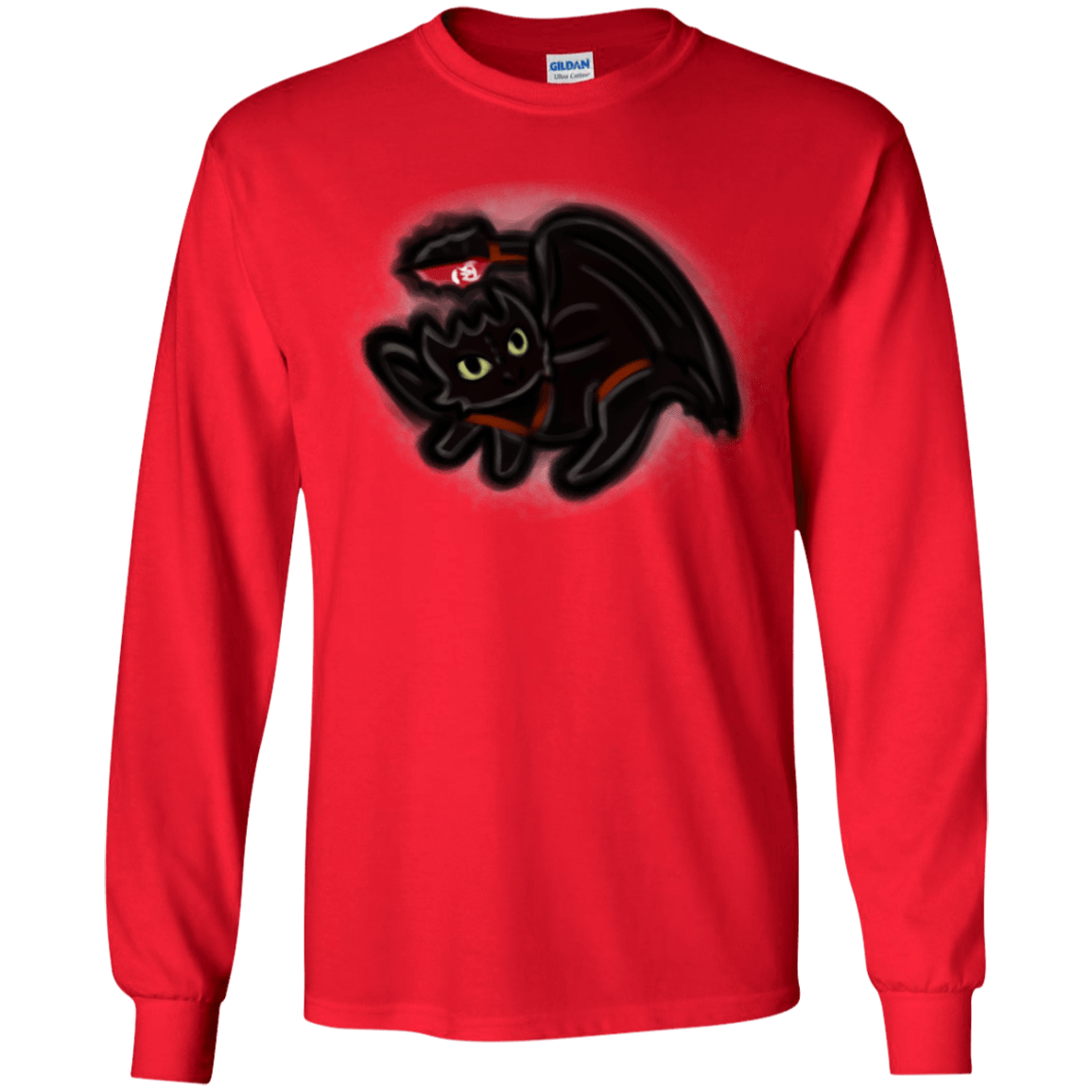 T-Shirts Red / YS Toothless Simba Youth Long Sleeve T-Shirt