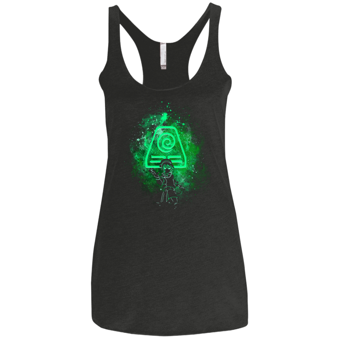 T-Shirts Vintage Black / X-Small Toph Art Women's Triblend Racerback Tank