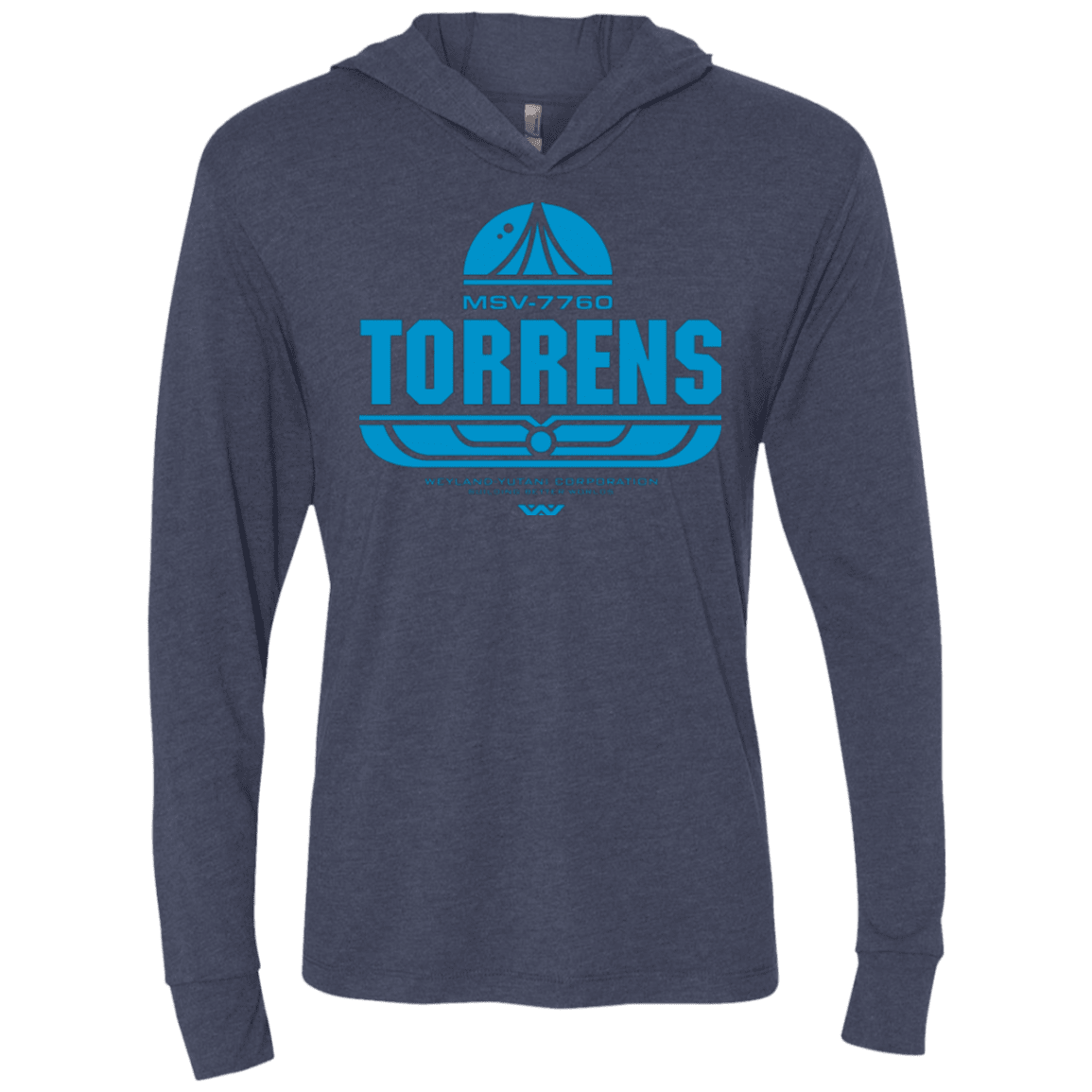 T-Shirts Vintage Navy / X-Small Torrens Triblend Long Sleeve Hoodie Tee