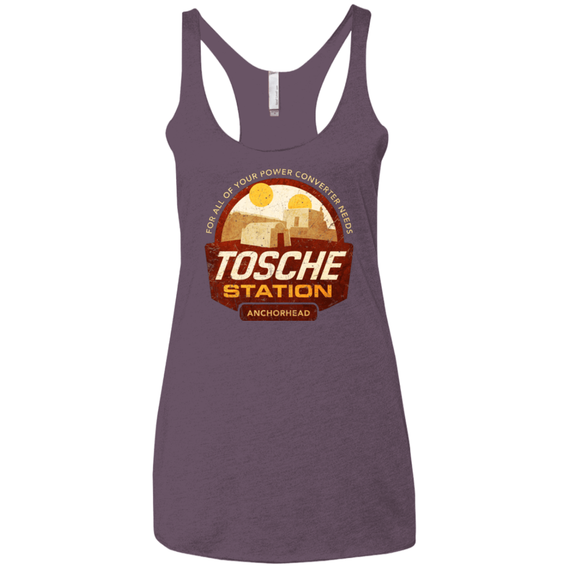 T-Shirts Vintage Purple / X-Small Tosche Station Women's Triblend Racerback Tank