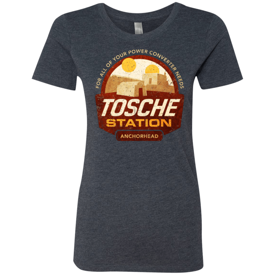 T-Shirts Vintage Navy / Small Tosche Station Women's Triblend T-Shirt