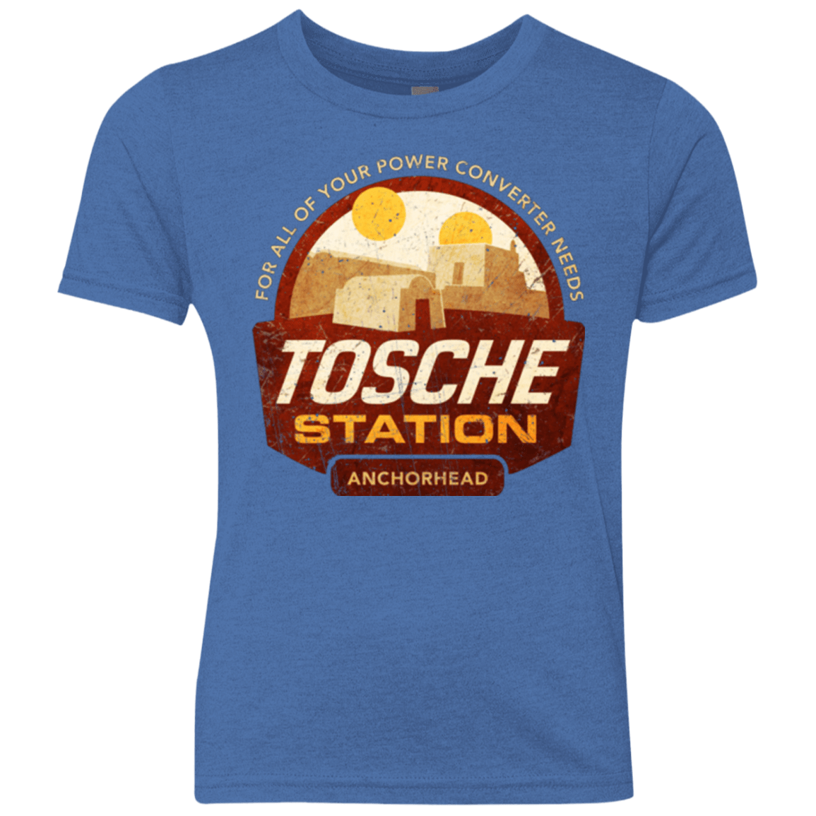 T-Shirts Vintage Royal / YXS Tosche Station Youth Triblend T-Shirt
