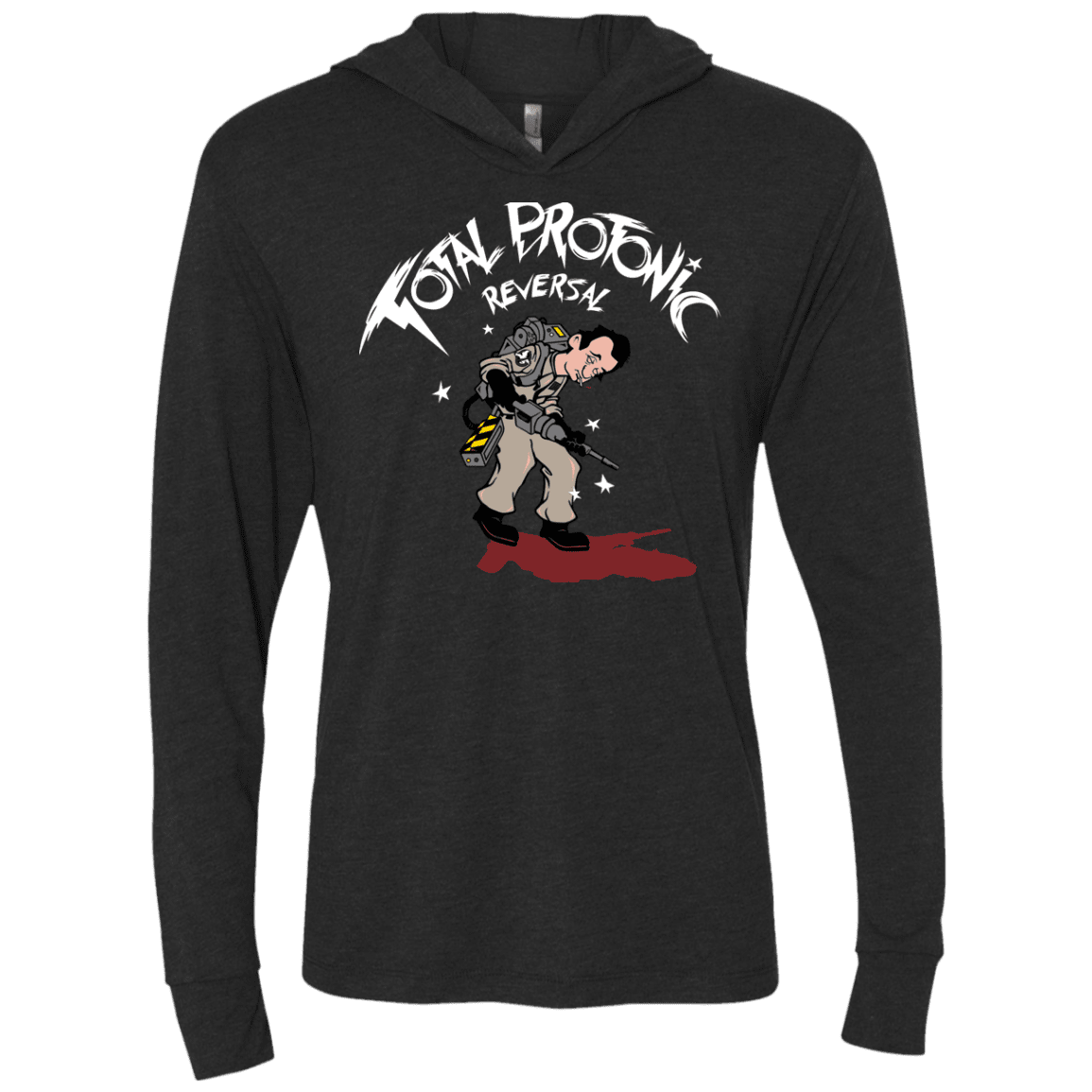 T-Shirts Vintage Black / X-Small Total Protonic Reversal Triblend Long Sleeve Hoodie Tee
