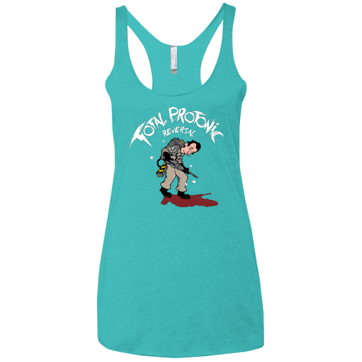 T-Shirts Tahiti Blue / X-Small Total Protonic Reversal Women's Triblend Racerback Tank