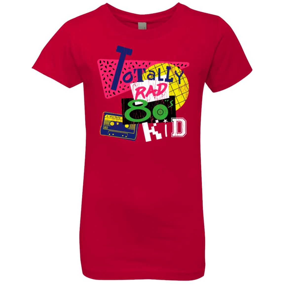 T-Shirts Red / YXS Totally Rad Girls Premium T-Shirt