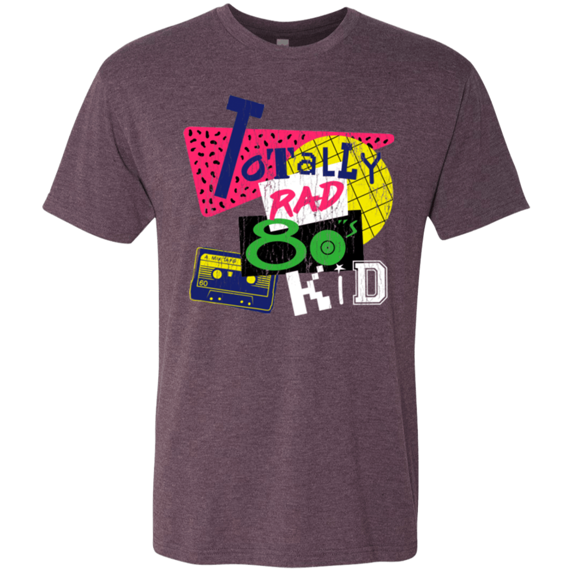 T-Shirts Vintage Purple / Small Totally Rad Men's Triblend T-Shirt