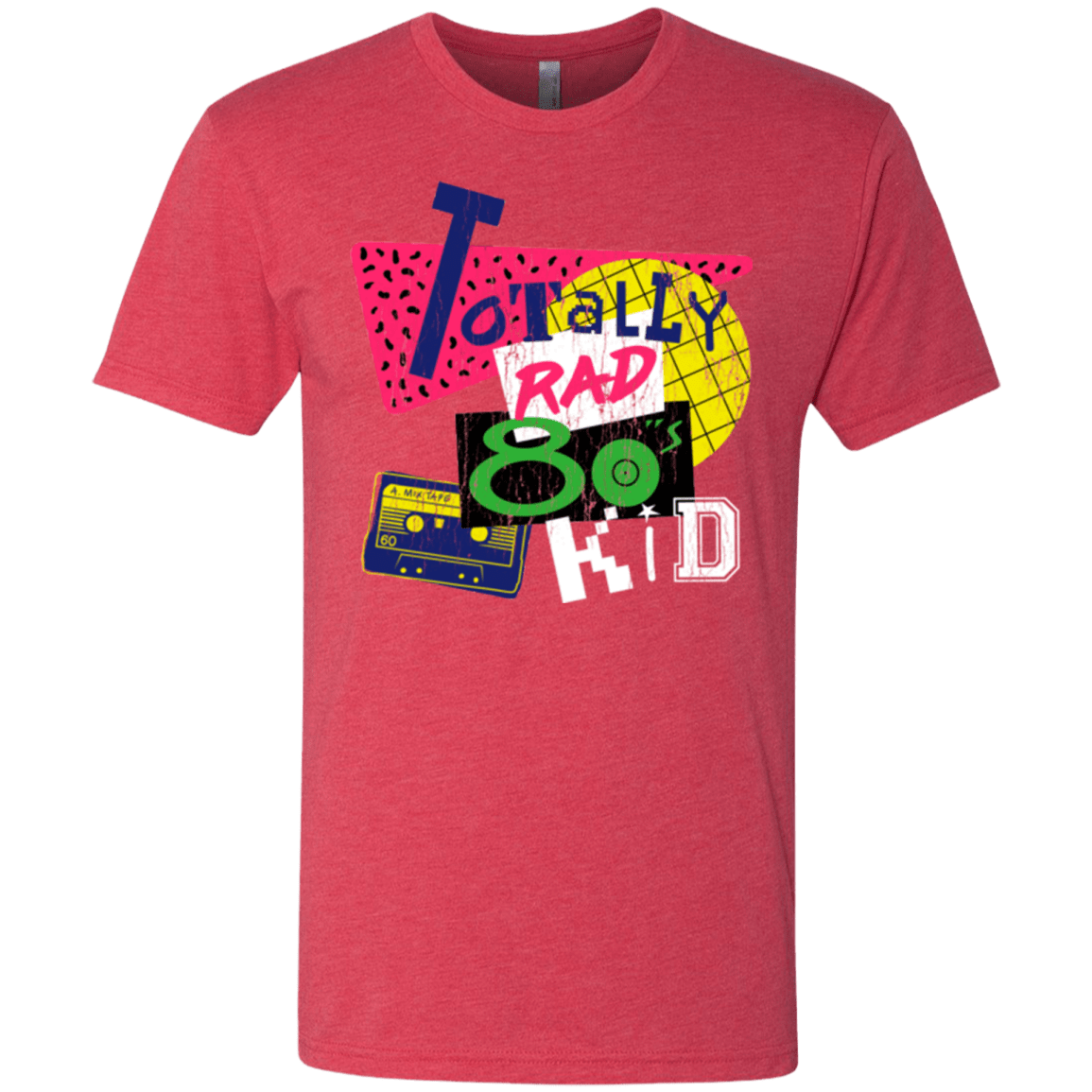 T-Shirts Vintage Red / Small Totally Rad Men's Triblend T-Shirt