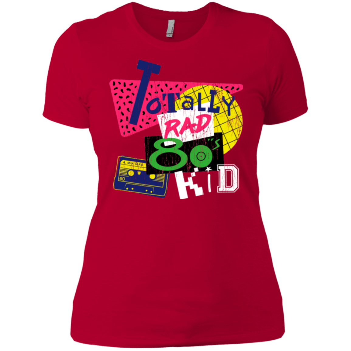 T-Shirts Red / X-Small Totally Rad Women's Premium T-Shirt